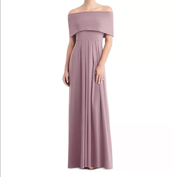 Dessy Collection mauve dress XL bridesmaid dress wedding guest dress - Picture 1 of 5